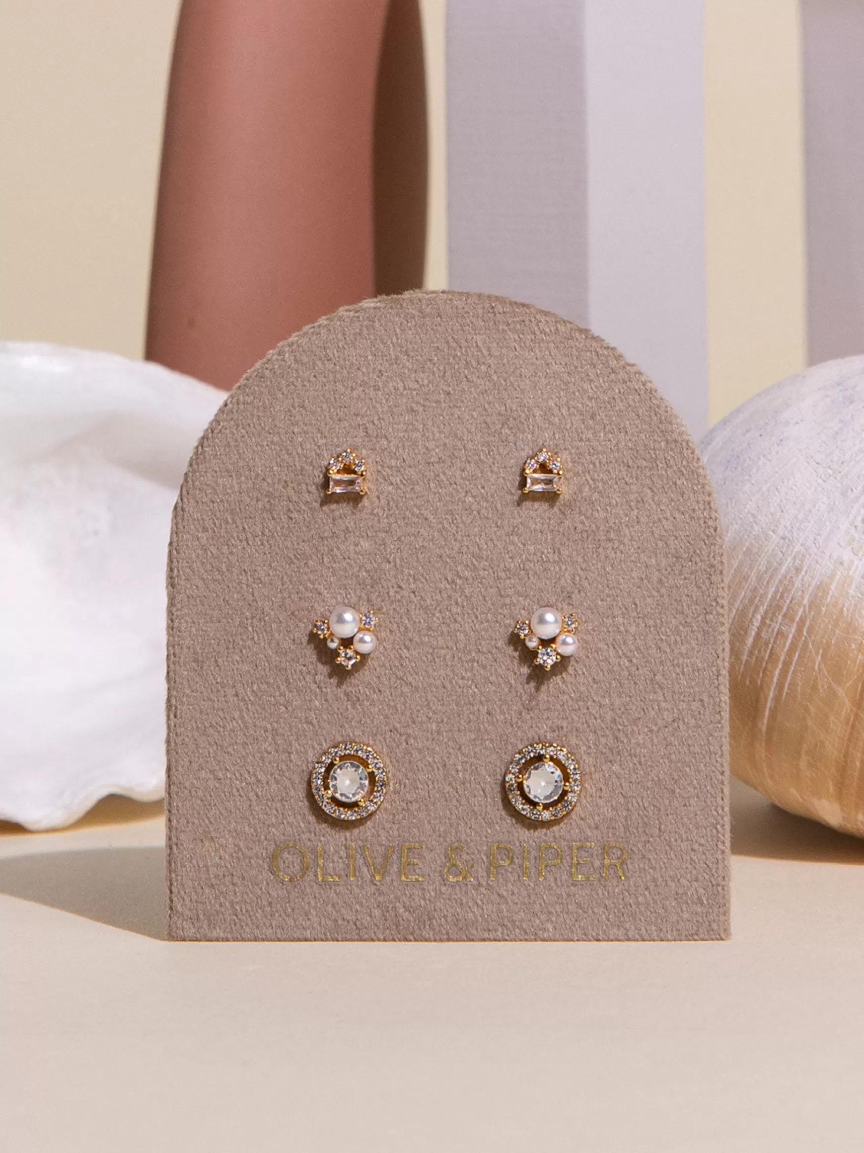 Store Nouvelle Petite Stud Set Silver Jewelry