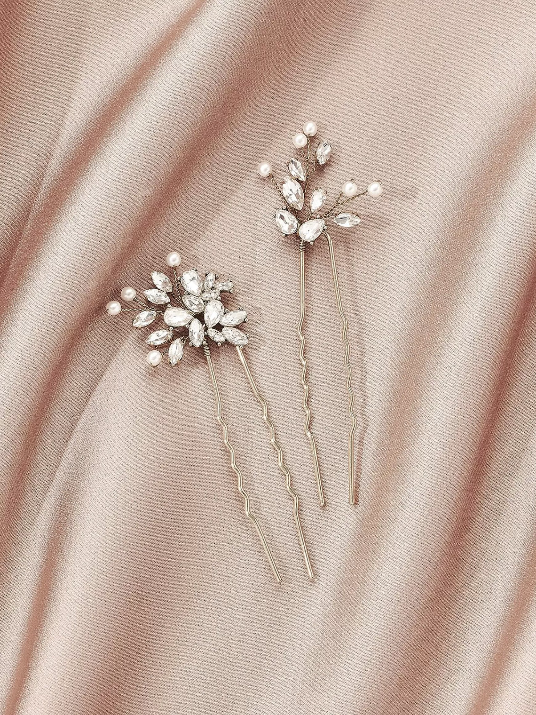 Fashion Padma Hair Pins (Set Of 2) Gold Jewelry