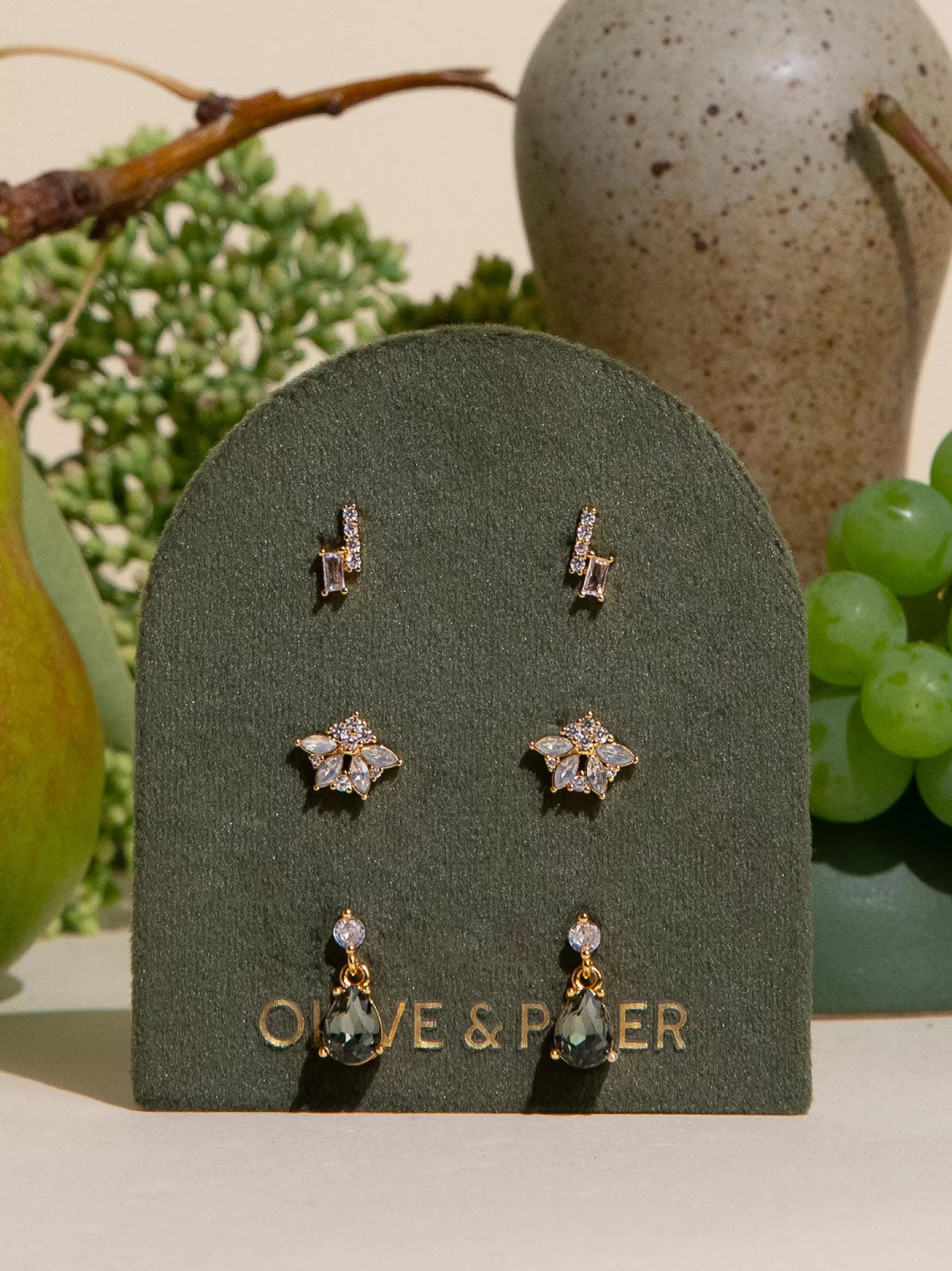 Outlet Tuileries Petite Stud Set Gold Jewelry