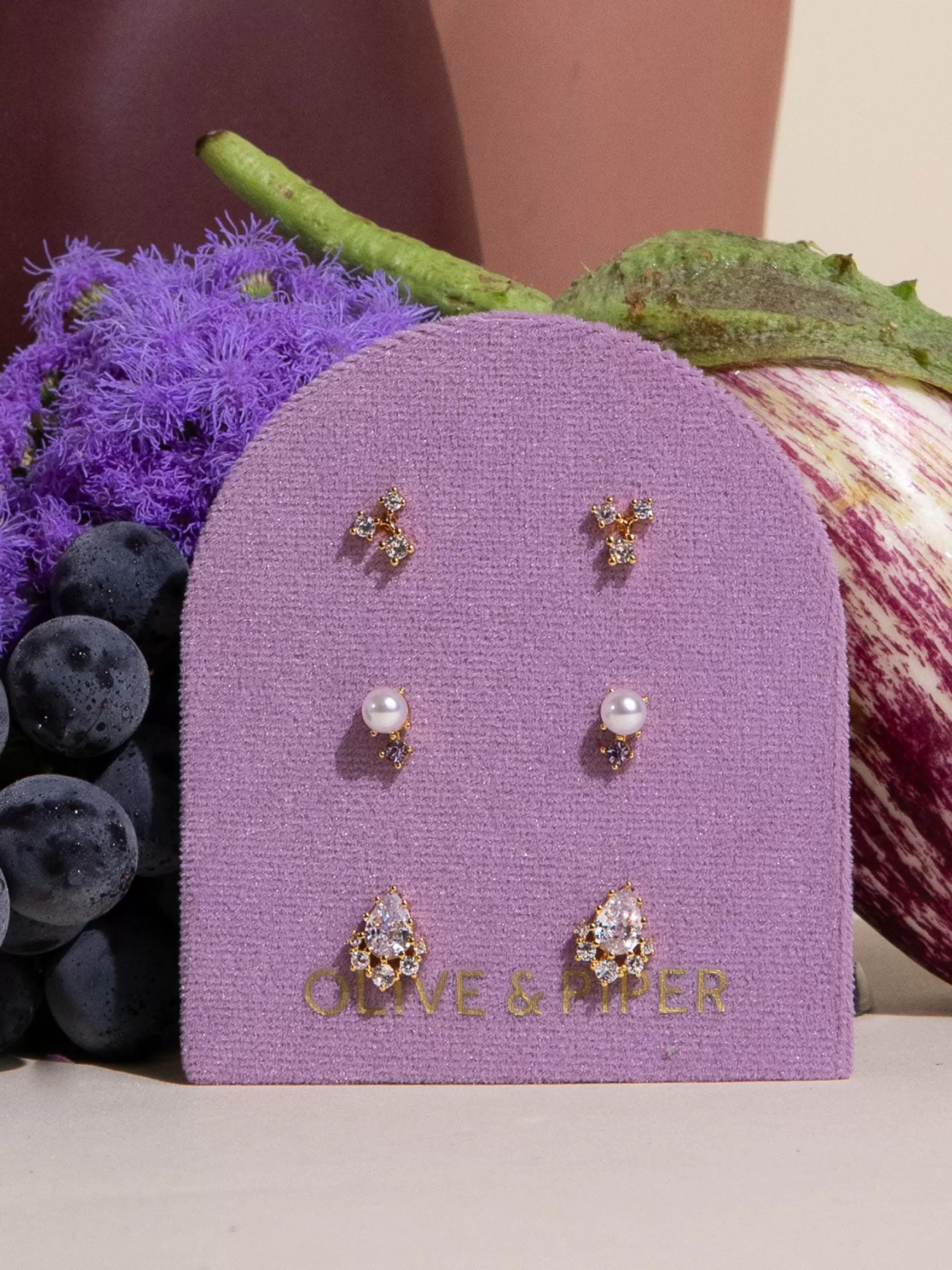 Best Violette Petite Stud Set Small Earrings